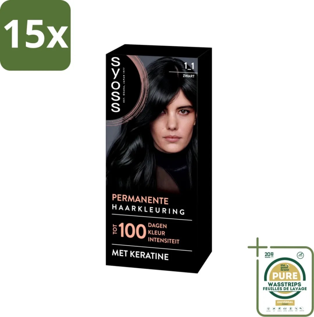 SYOSS Coloration 1-1 Zwart Haarverf