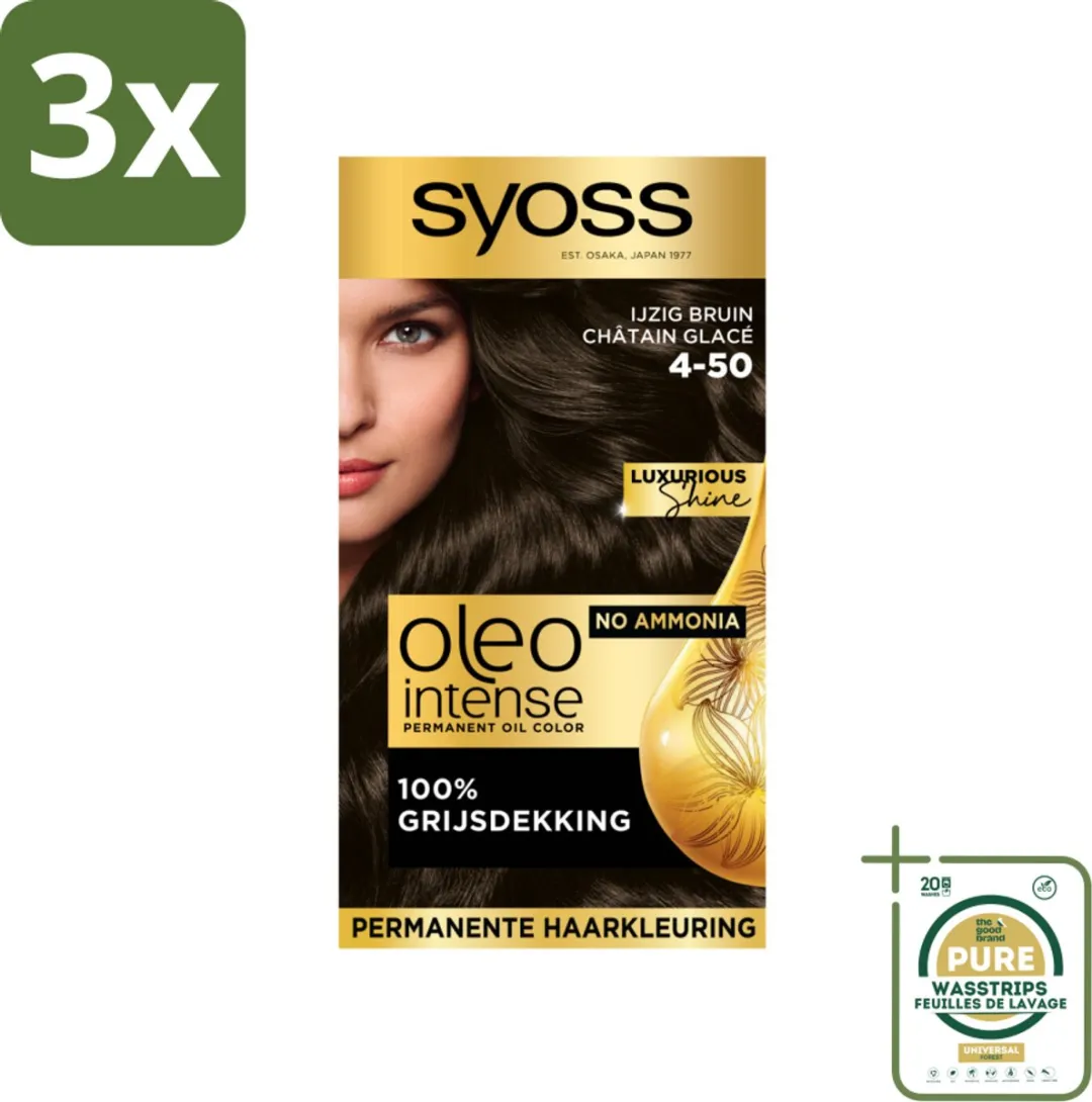 SYOSS Oleo Intense Haarverf 4-50 Ijzig Bruin - 345ml