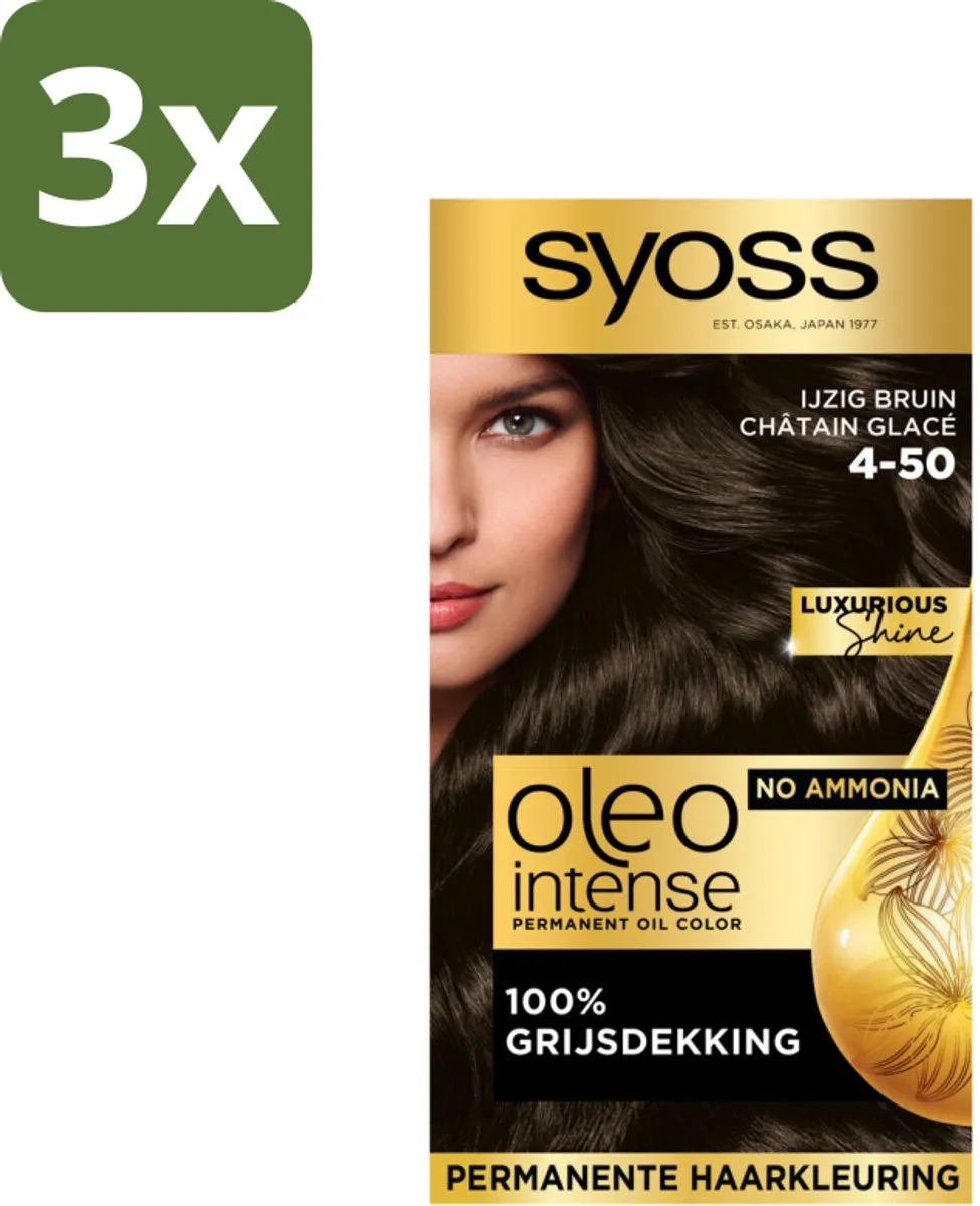 SYOSS Oleo Intense Haarverf 4-50 Ijzig Bruin