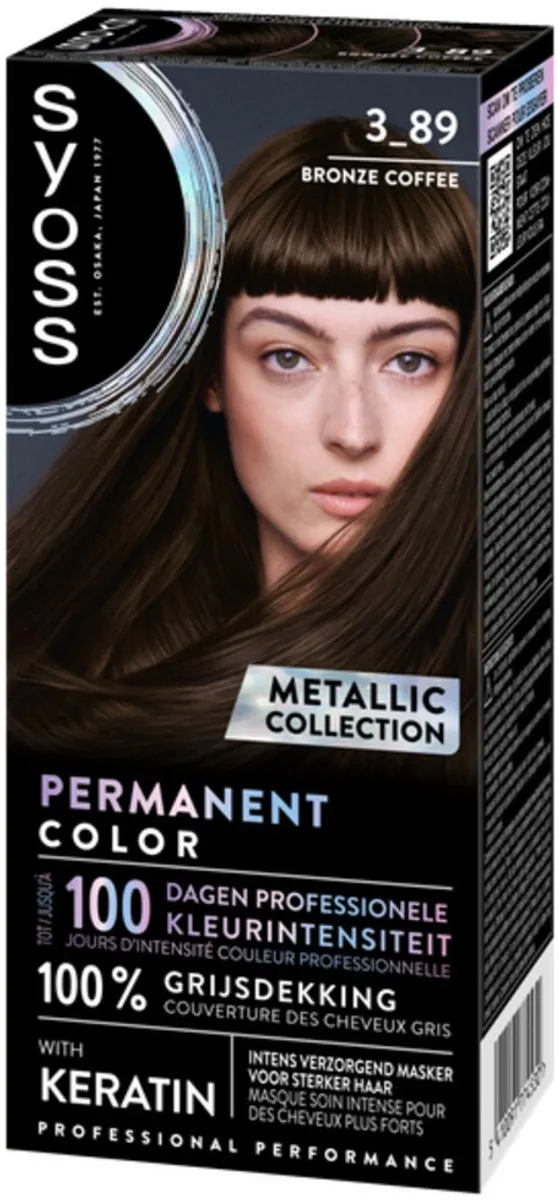 SYOSS Coloration 3-89 Bronze Coffee Haarverf - 25 Stuks