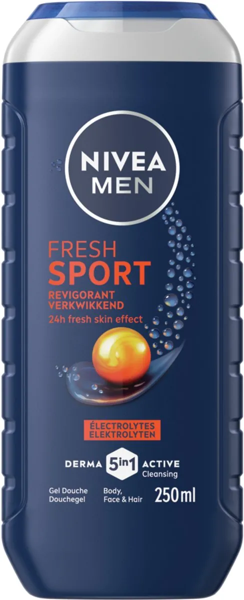 NIVEA MEN Sport Douchegel 3-in-1 - 6x250ml - Limoen