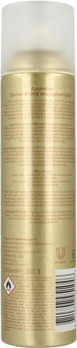 Andrélon Droogshampoo Zomerblond 245ml