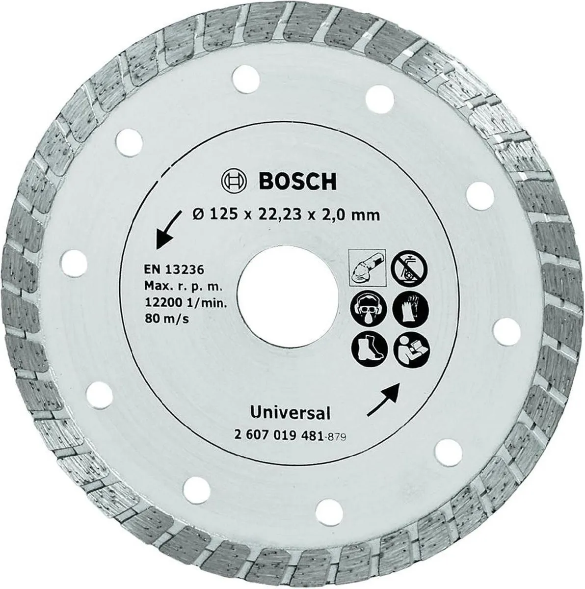 Bosch Diamantschijf Turbo 125mm - Metaal