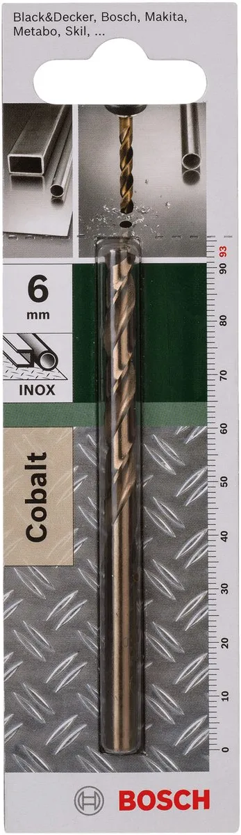Bosch Metaalboren HSS-Co 6mm DIN 338 - 57mm - 93mm - 1 Stuk