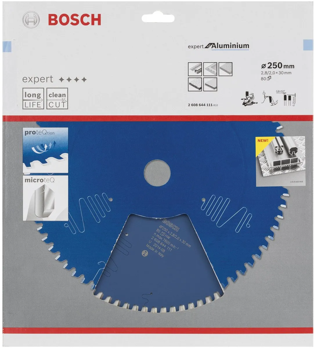 Bosch Expert Cirkelzaagblad Aluminium 250mm - 80 Tanden