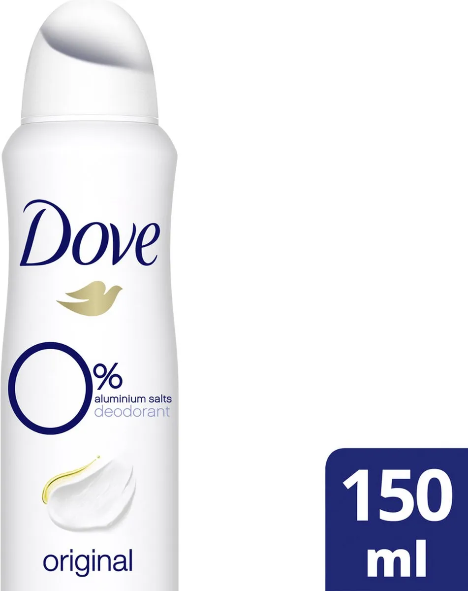 Dove Original Deodorant Spray 150ml - 0% Aluminium
