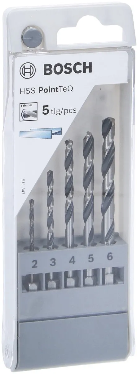 Bosch HSS PointTeQ Inboorset 5-delig 2-6mm