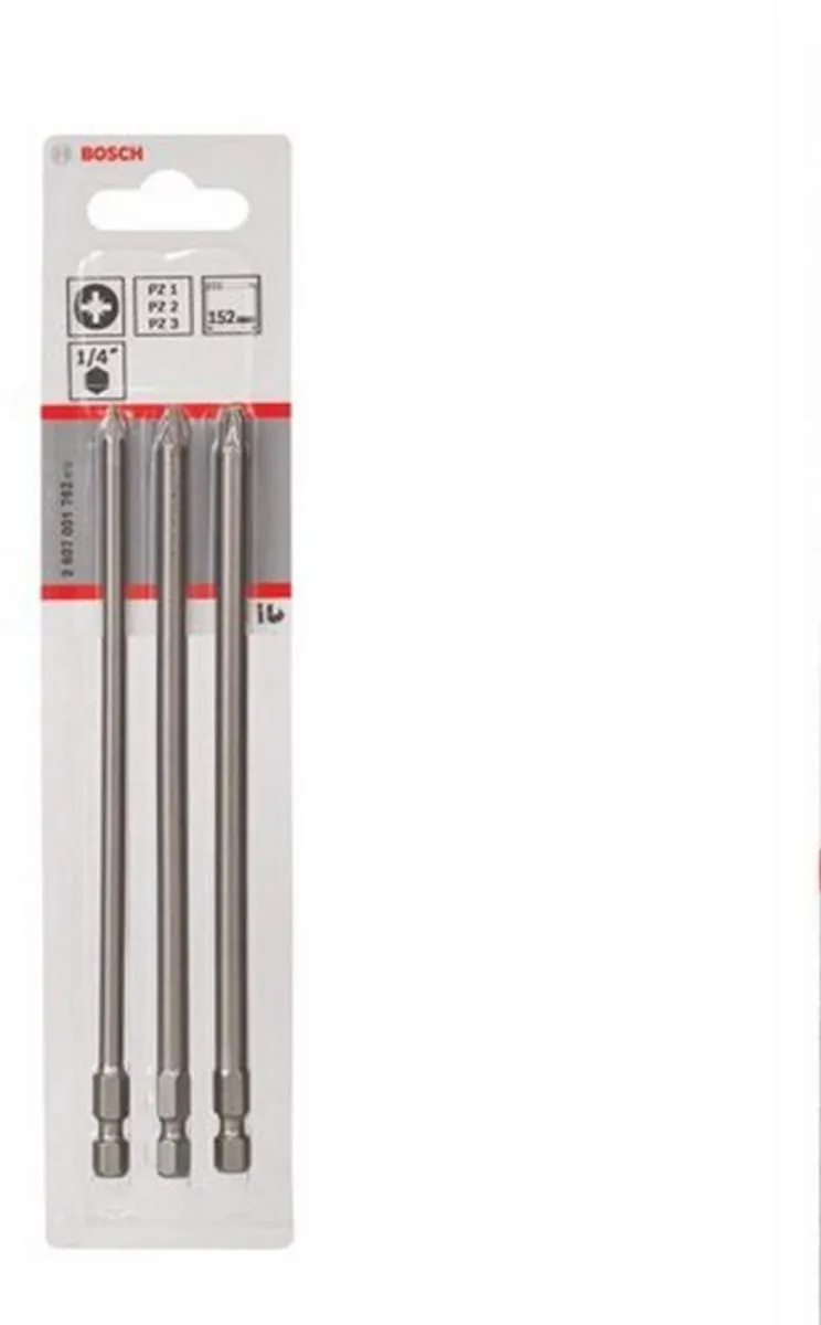 Bosch Bitset PZ 3-delig 152mm - Extra Hard
