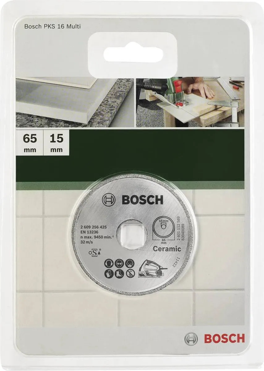 Bosch Diamant Zaagblad Ø65x15mm PKS 16 Multi - Metaal