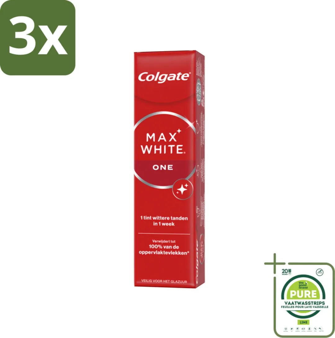 Colgate Max White One Tandpasta 225ml - 3 Stuks