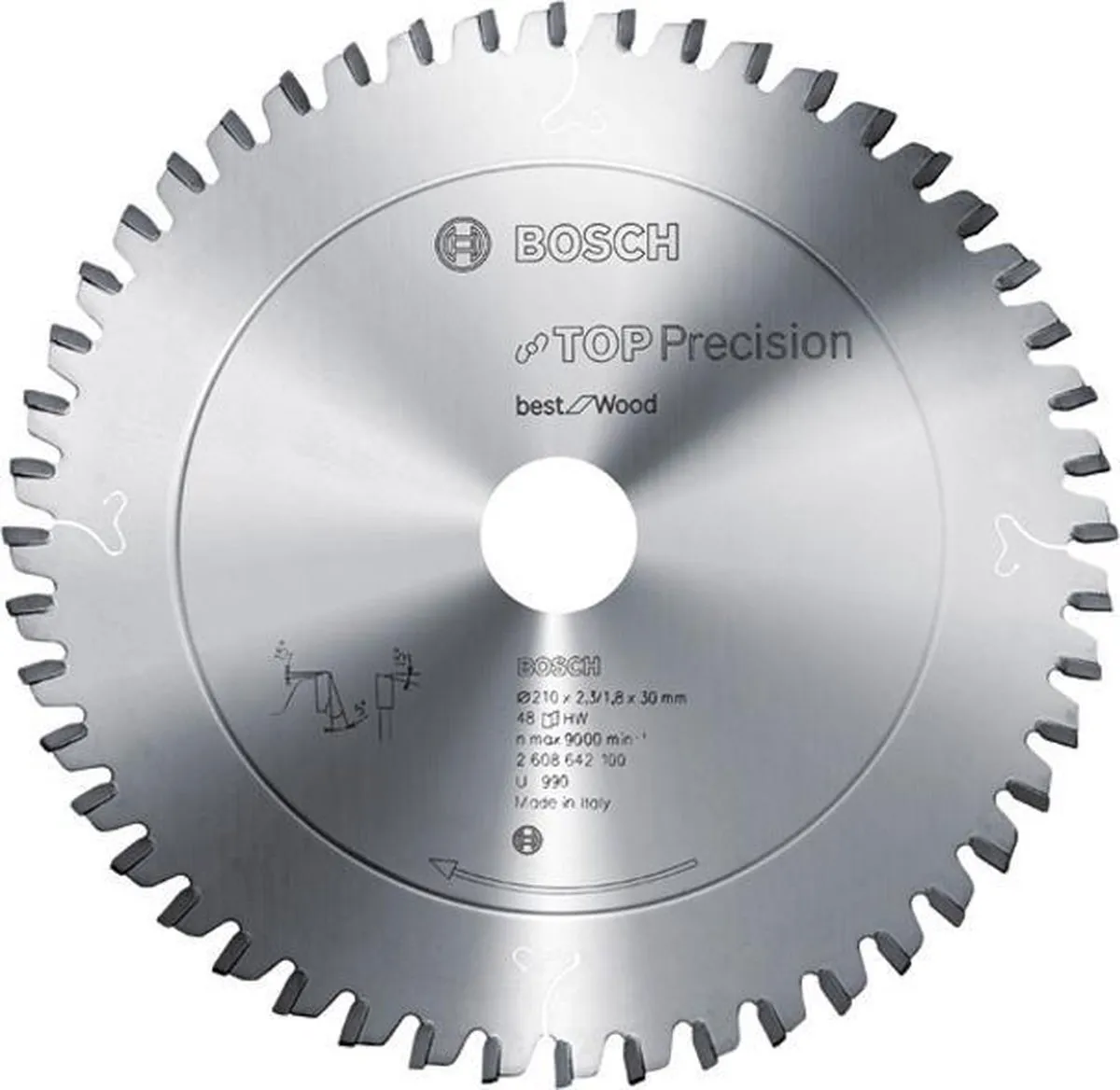 Bosch Professional Cirkelzaagblad TOP WOOD K/V 210mm - 48T