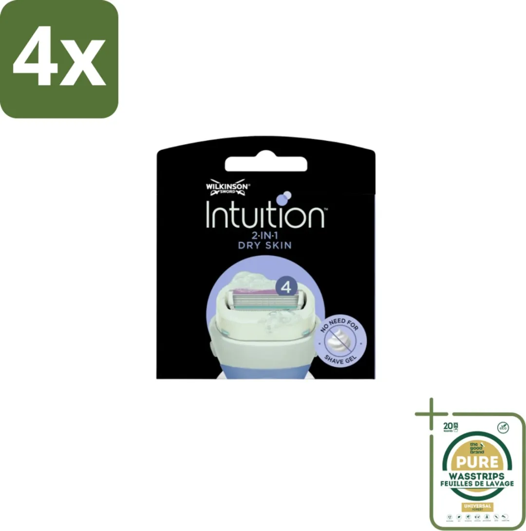 Wilkinson Sword Intuition 2-in-1 Navulmesjes Dry Skin 12 Stuks