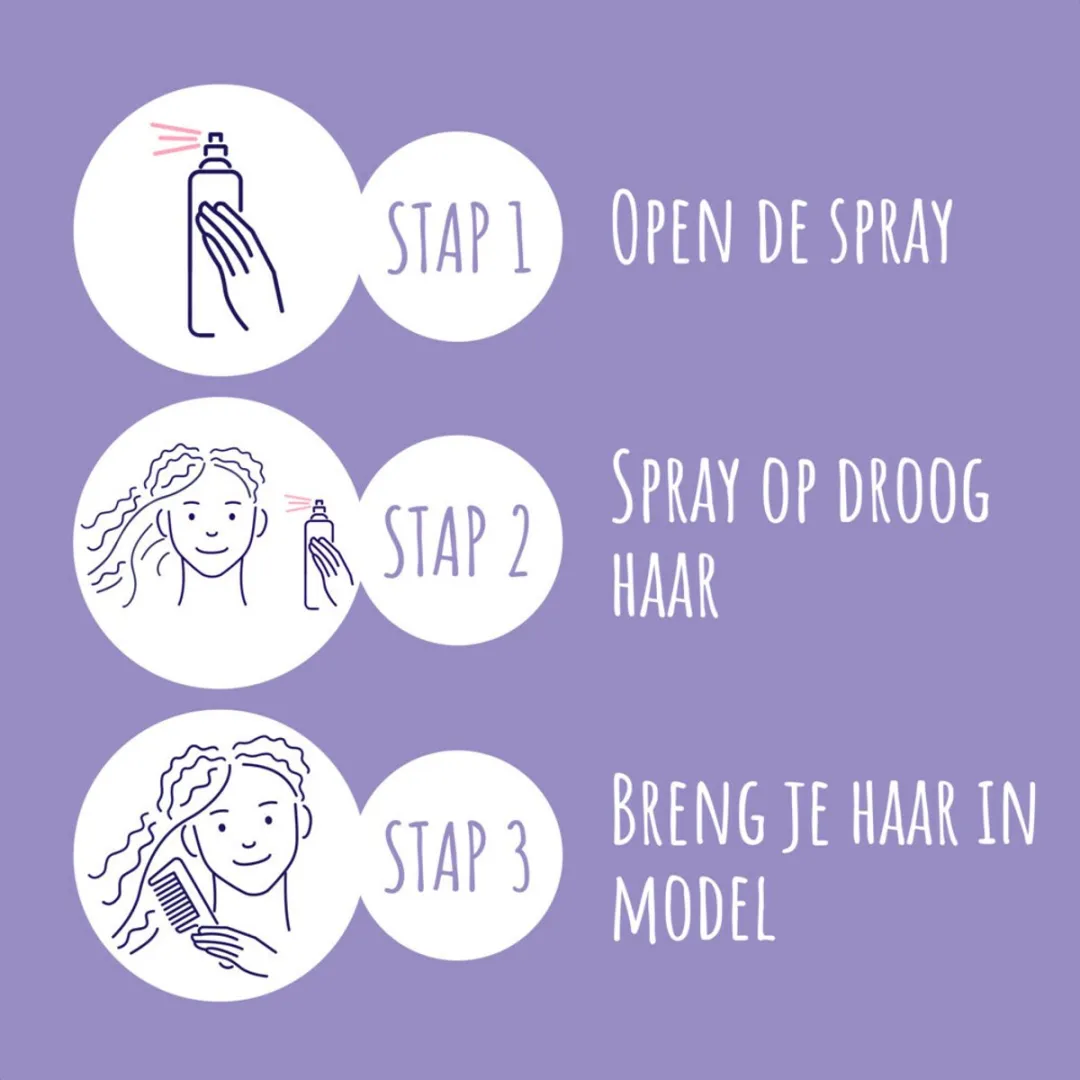 Andrélon - Pink - Happy Curls - Gel Spray - Voordeelverpakking - 4 stuks