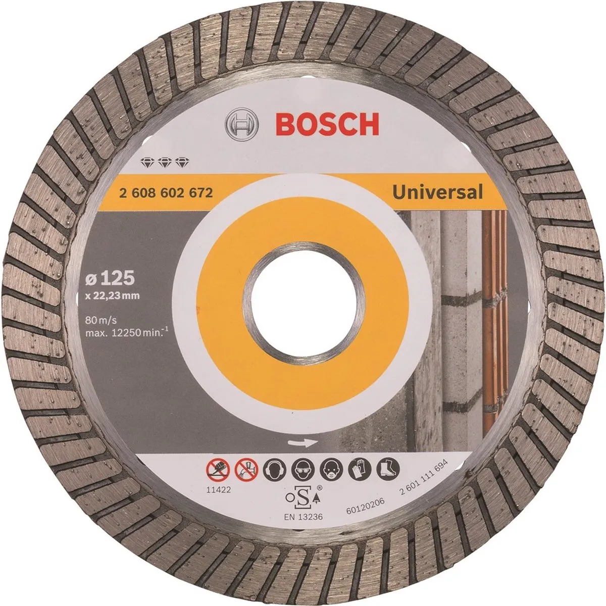 Bosch Diamantdoorslijpschijf Best for Universal Turbo 125mm - 22,23mm - 2,2mm