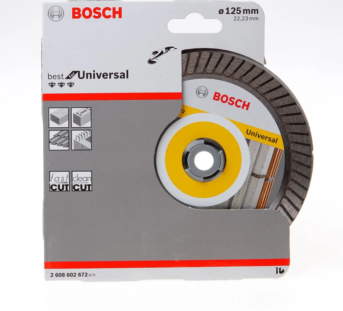 Bosch Diamantdoorslijpschijf Best for Universal Turbo 125mm