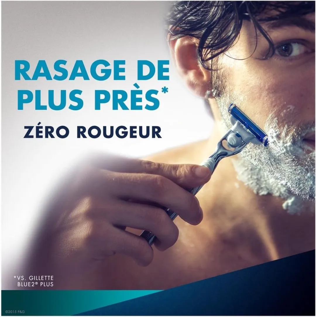 Gillette Mach3 Turbo Scheermesjes 8 Stuks - Blauw