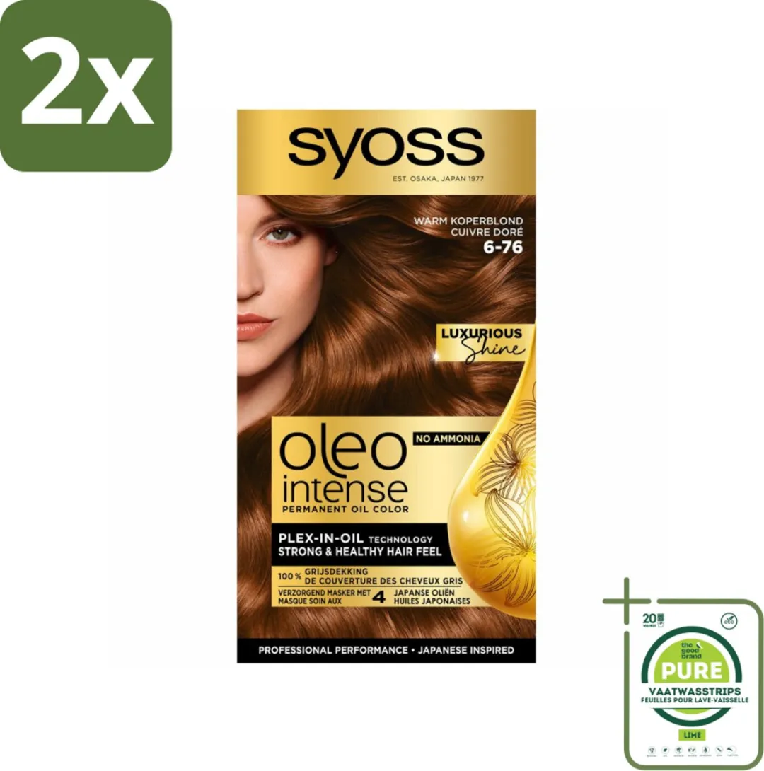 SYOSS Oleo Intense Haarverf 6-76 Warm Koperblond - 230ml