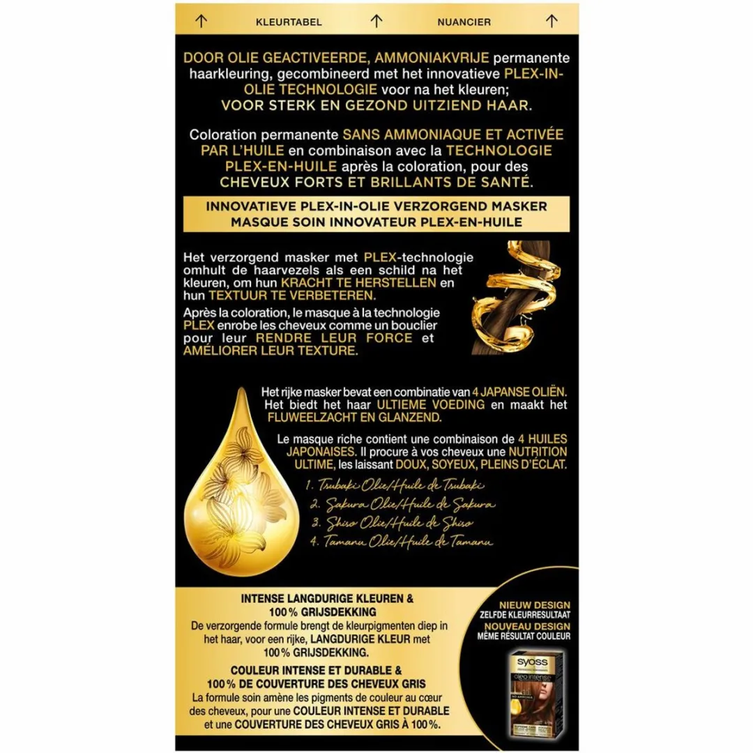SYOSS Oleo Intense Haarverf 6-76 Warm Koperblond - 230ml