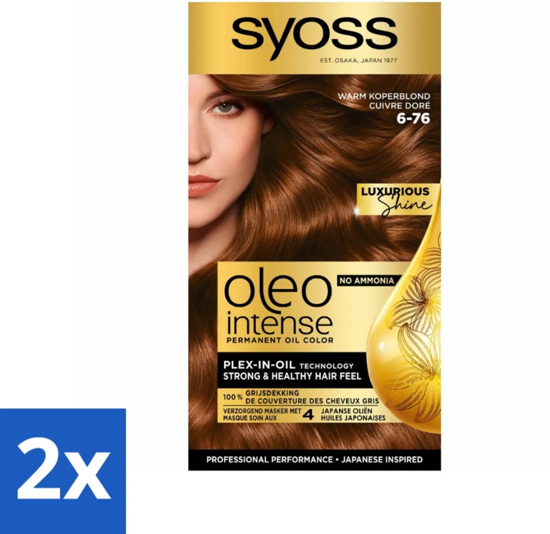 SYOSS Oleo Intense Haarverf 6-76 Warm Koperblond - 230ml
