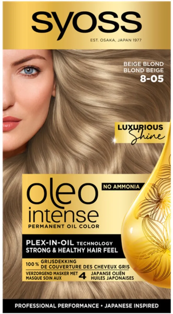 SYOSS Oleo Intense 8-05 Beige Blond Haarverf - 7 Stuks