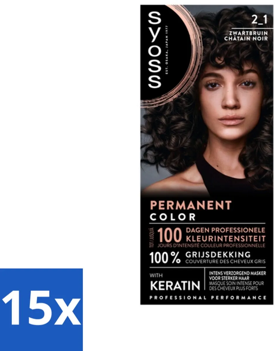 SYOSS Coloration 2-1 Zwartbruin Haarverf