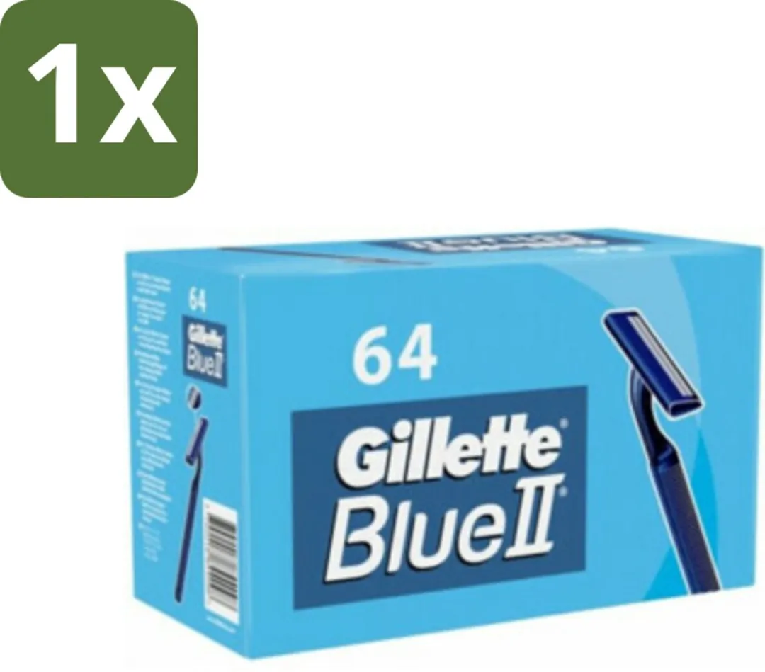 Gillette Blue II Wegwerpscheermesjes 64 Stuks