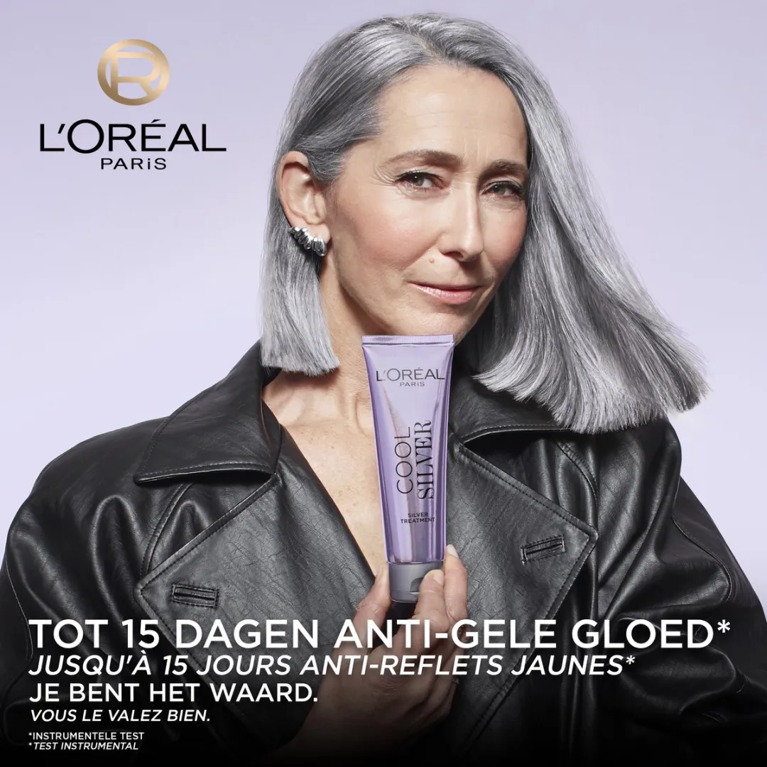 L'Oréal Paris Cool Silver Kleurspoeling 140g - Anti-gele gloed