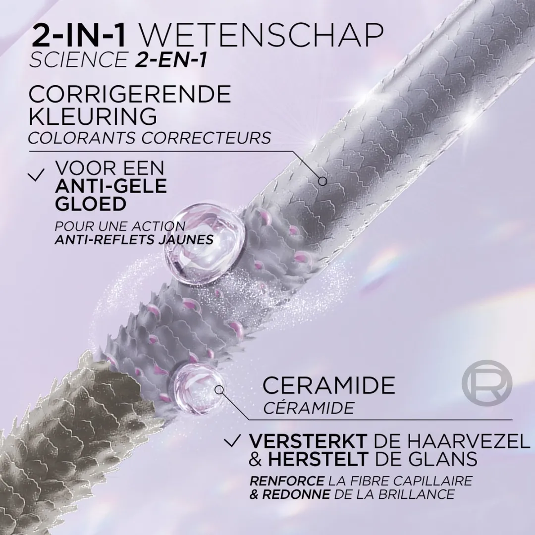 L'Oréal Paris Cool Silver Kleurspoeling 140g - Anti-gele gloed