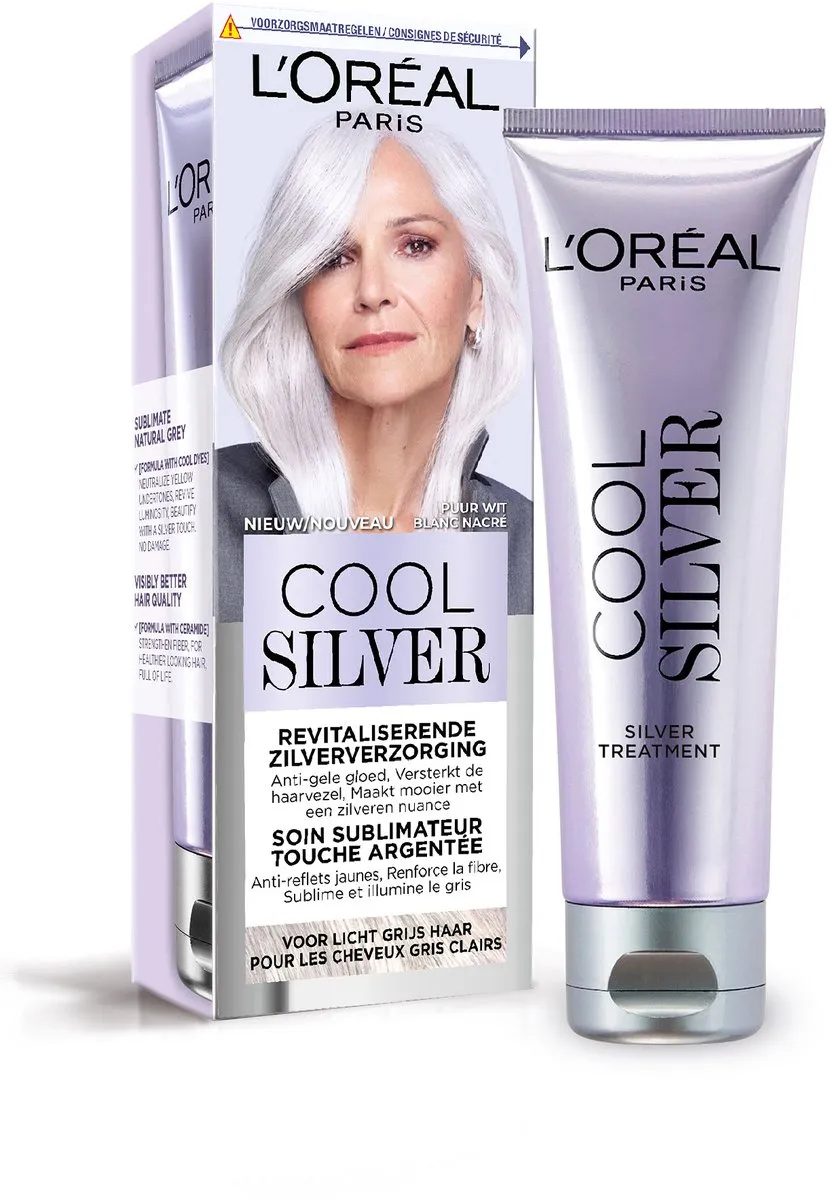 L'Oréal Paris Cool Silver Kleurspoeling 140g - Anti-gele gloed