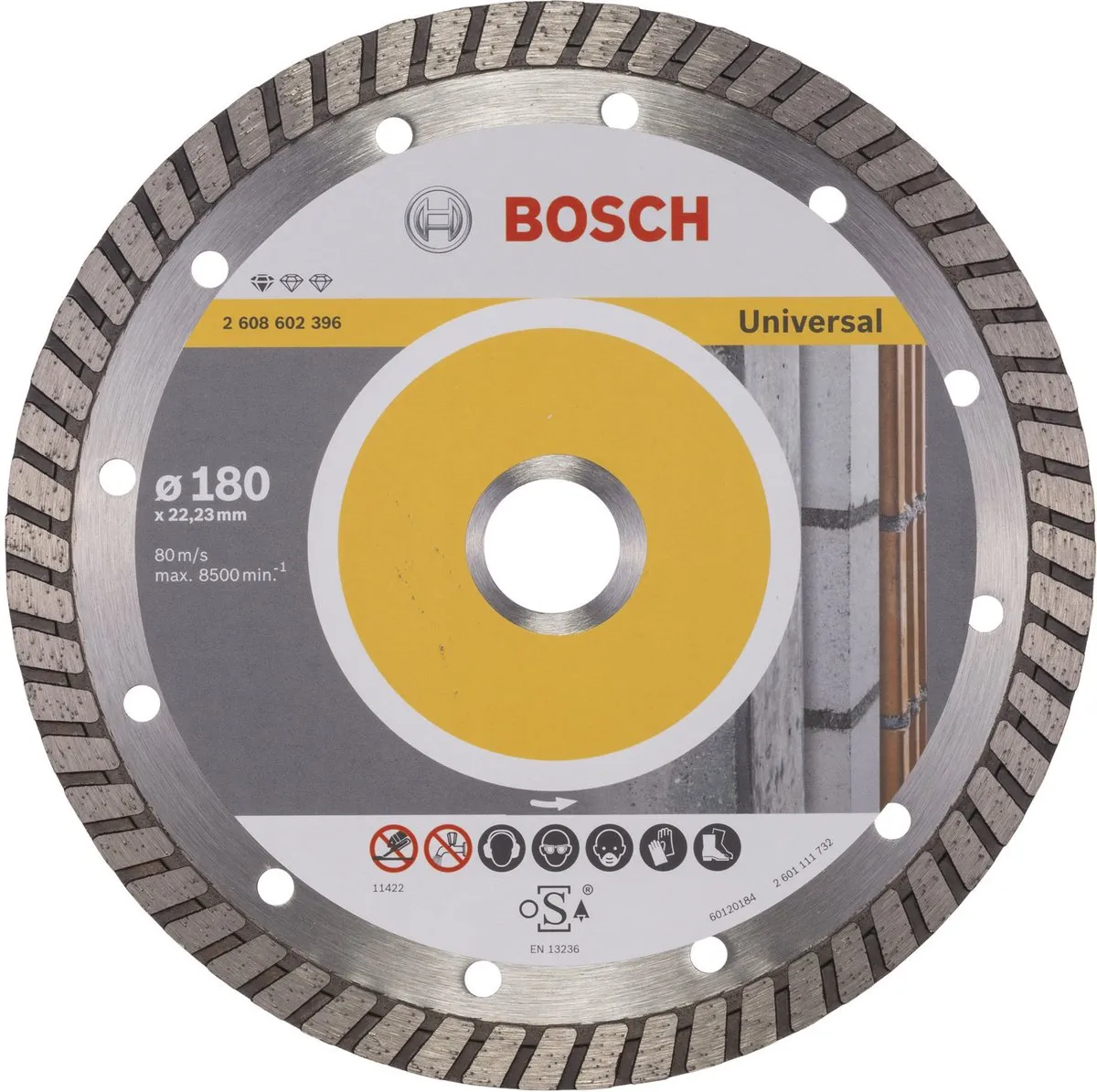 Bosch Diamantdoorslijpschijf Standard for Universal Turbo 180mm