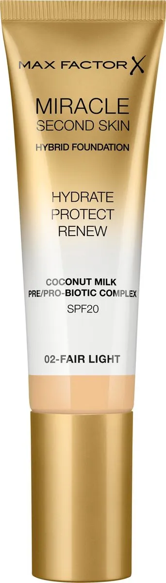 Max Factor Miracle Second Skin Foundation 02 Fair Light