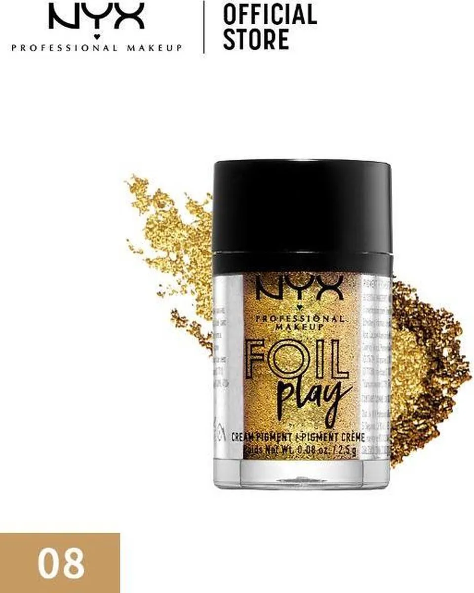 NYX Foil Play Cream Pigment Oogschaduw 07 Pop Quiz - Goud