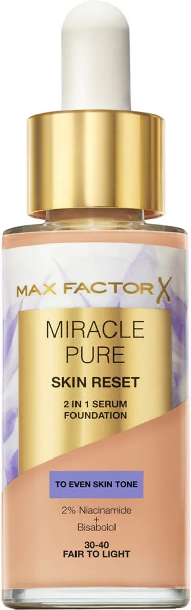 Max Factor Miracle Pure Skin Reset 2-in-1 Serum Foundation 30ml - Medium