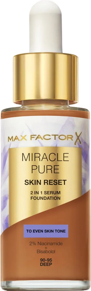 Max Factor Miracle Pure Skin Reset 2-in-1 Serum Foundation 30ml - Medium