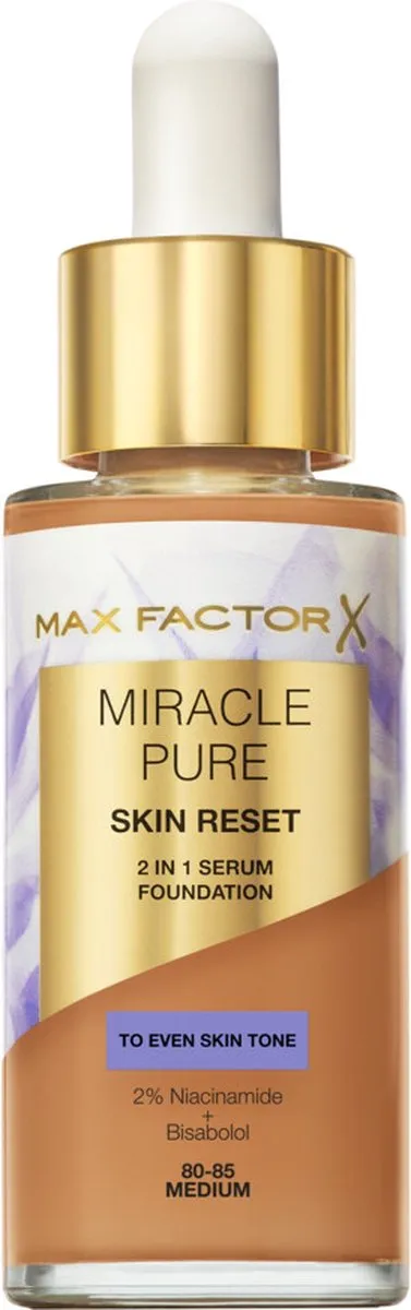 Max Factor Miracle Pure Skin Reset 2-in-1 Serum Foundation 30ml - Medium