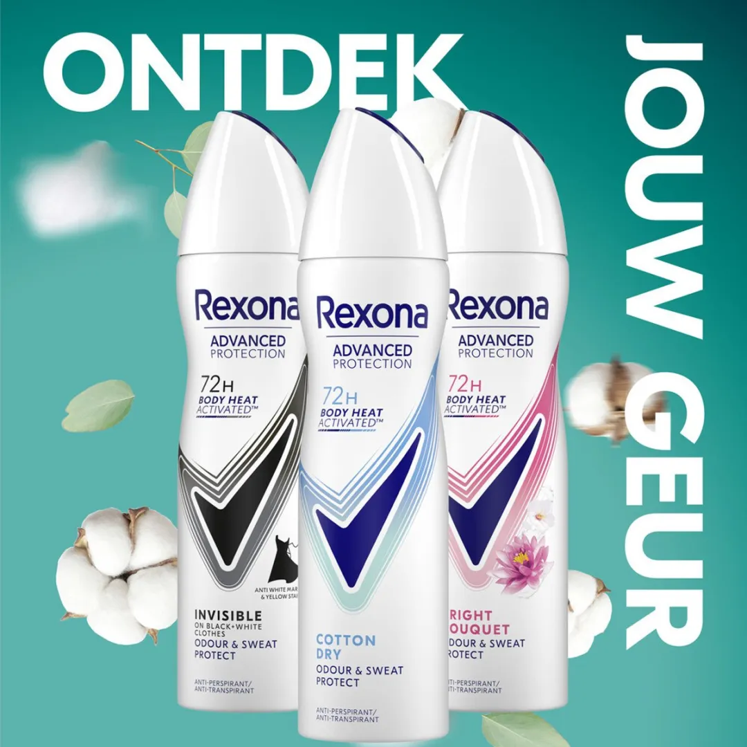 Rexona Women - Deodorant Spray - Cotton Dry - Zachte Frisheid - 150 ml - 1 stuk