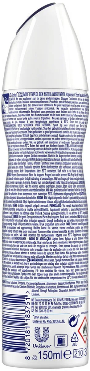 Rexona Women - Deodorant Spray - Cotton Dry - Zachte Frisheid - 150 ml - 1 stuk