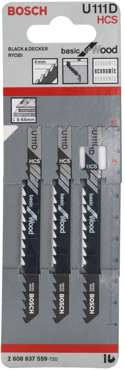 Bosch Decoupeerzaagblad U 111 D Basic for Wood - Hout