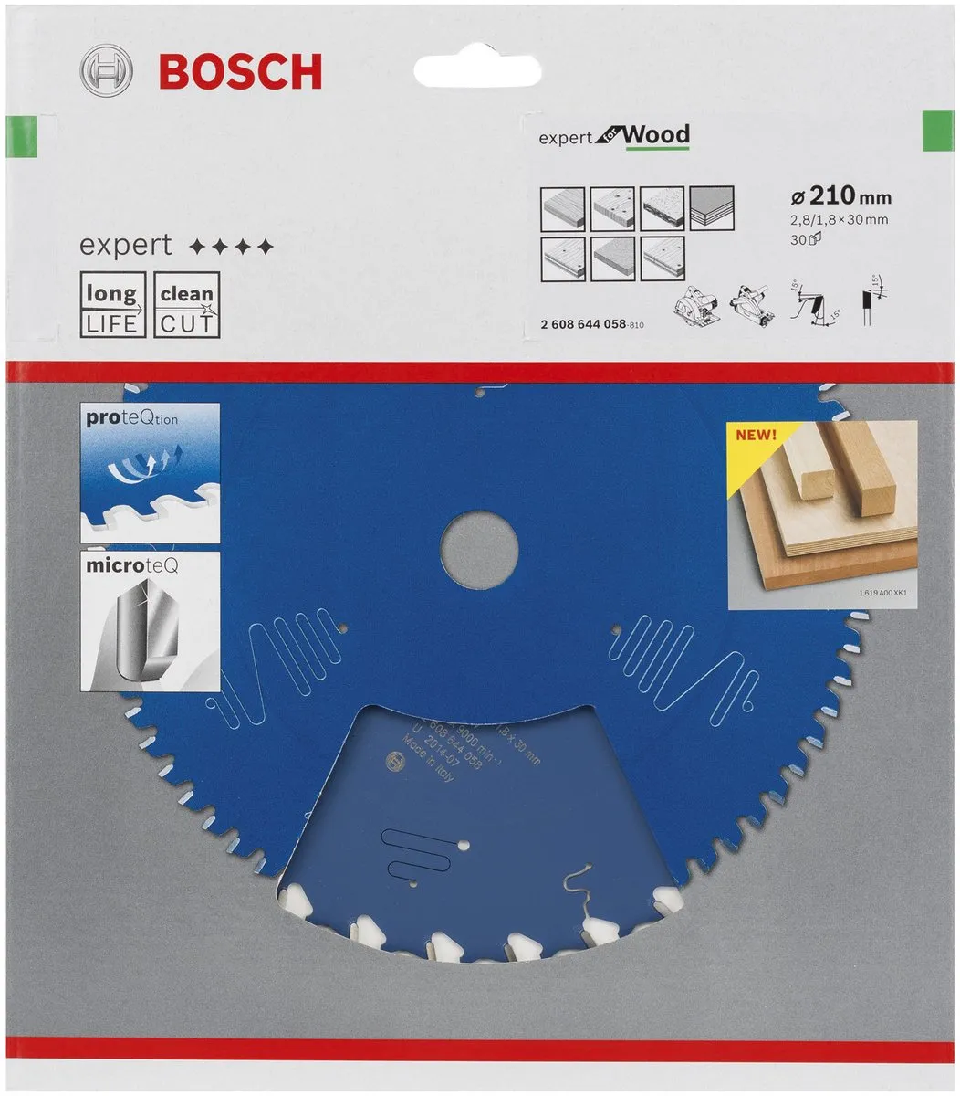 Bosch Expert for Wood Cirkelzaagblad 210mm - 48 Tanden