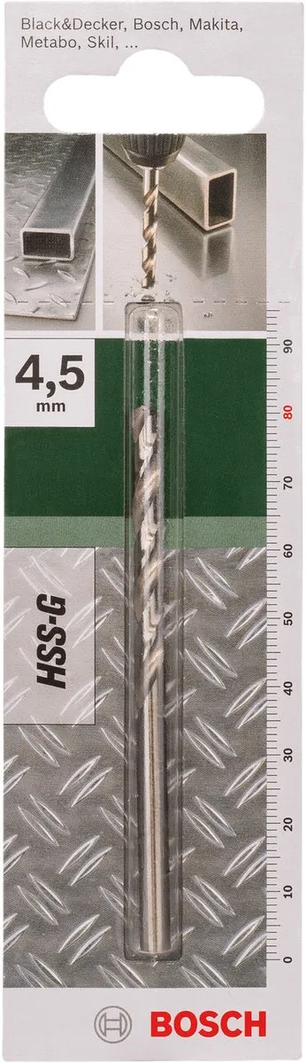 Bosch Metaalboren HSS-G 4,5mm DIN 338 - 1 Stuk