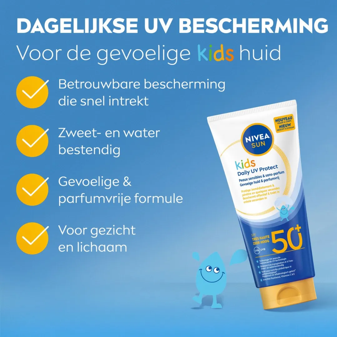 NIVEA Sun Kids Daily UV Protect Zonnebrand SPF50+ 100ml