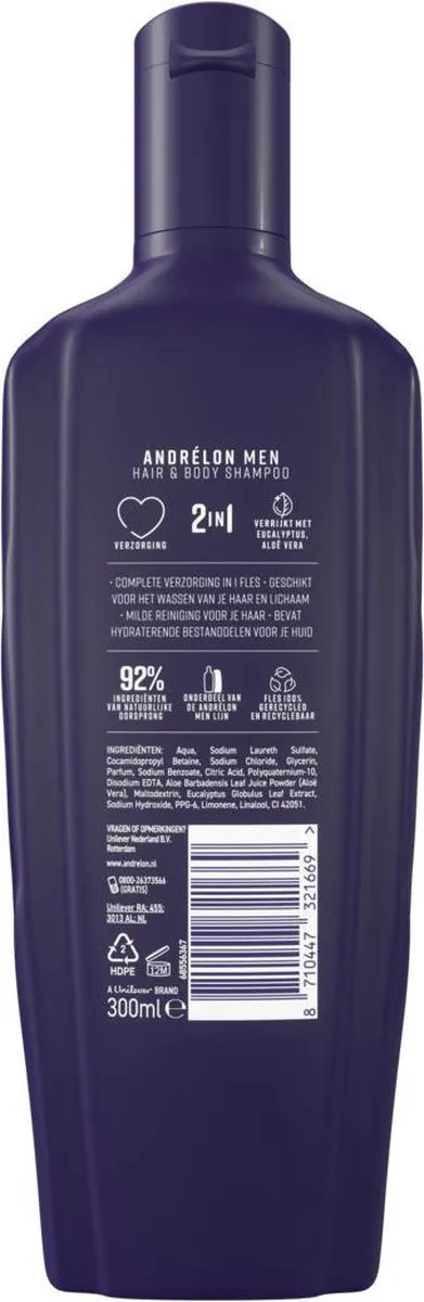 Andrélon Men Hair & Body Shampoo 300ml
