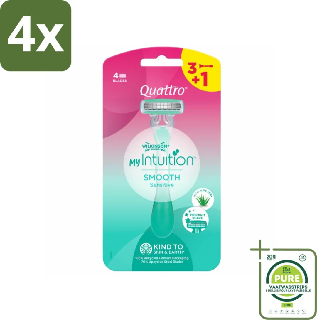 Wilkinson Quattro For Woman Wegwerpscheermesjes 4 Stuks