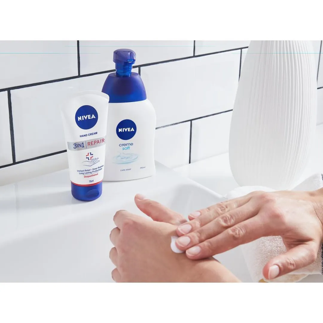 NIVEA 3-in-1 Repair Handcrème - 6x100ml - afbeelding 6 van 6