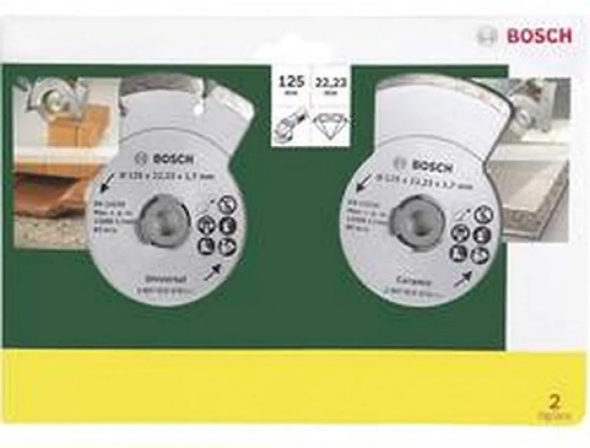 Bosch Diamantschijven 125mm - 2-delig