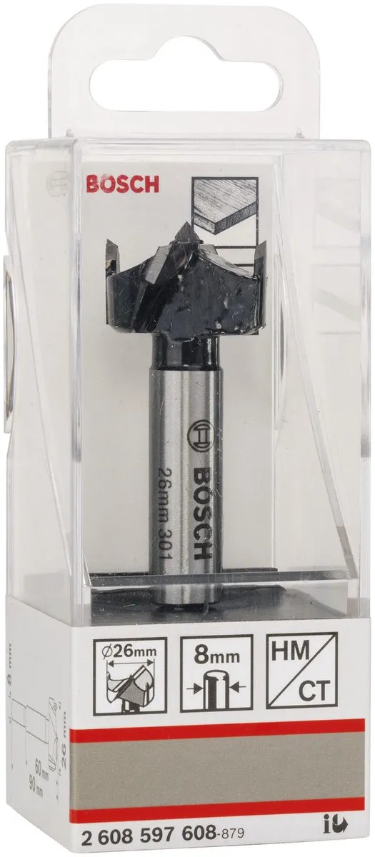Bosch Hardmetalen Kunstboor 26x90mm - Ø8mm - Hout - afbeelding 6 van 6