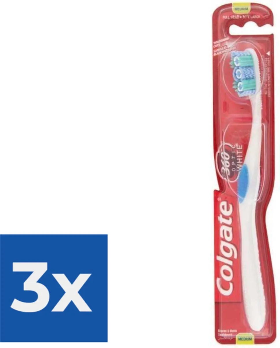 Colgate Tandenborstel 360 Optic White Medium