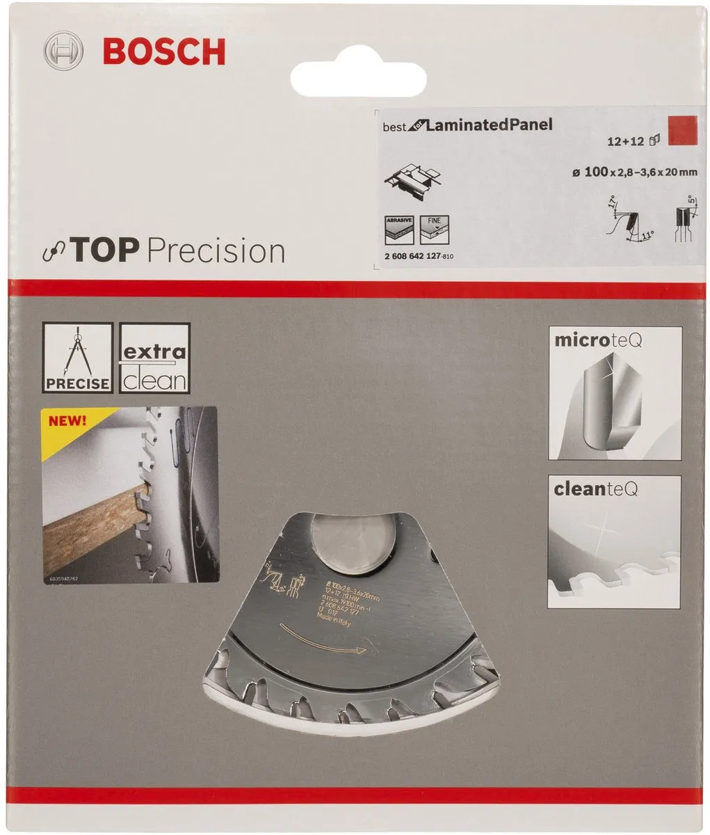 Bosch Professional Cirkelzaagblad Top Precision Laminaat 100x20mm - 24 Tanden
