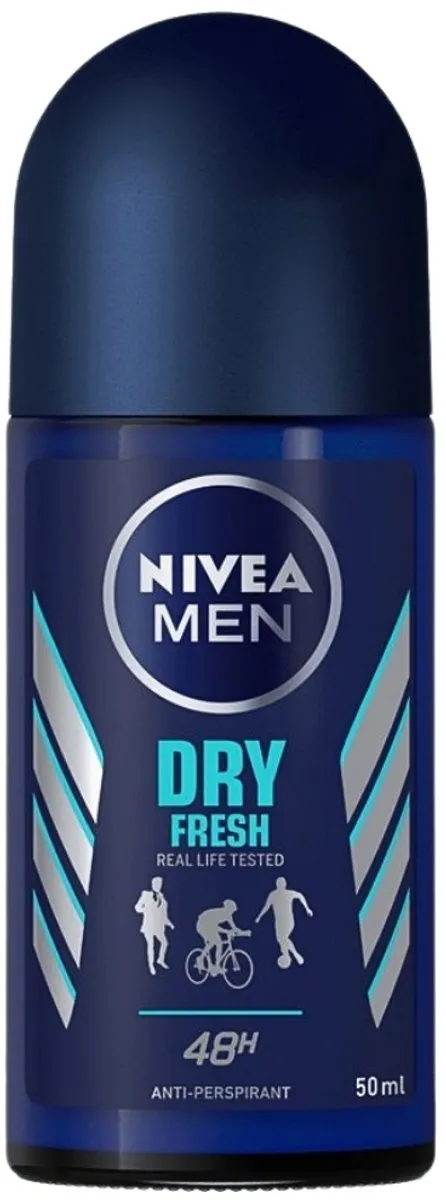 NIVEA Men Deodorant Roller Dry Fresh 50ml - 20 Stuks