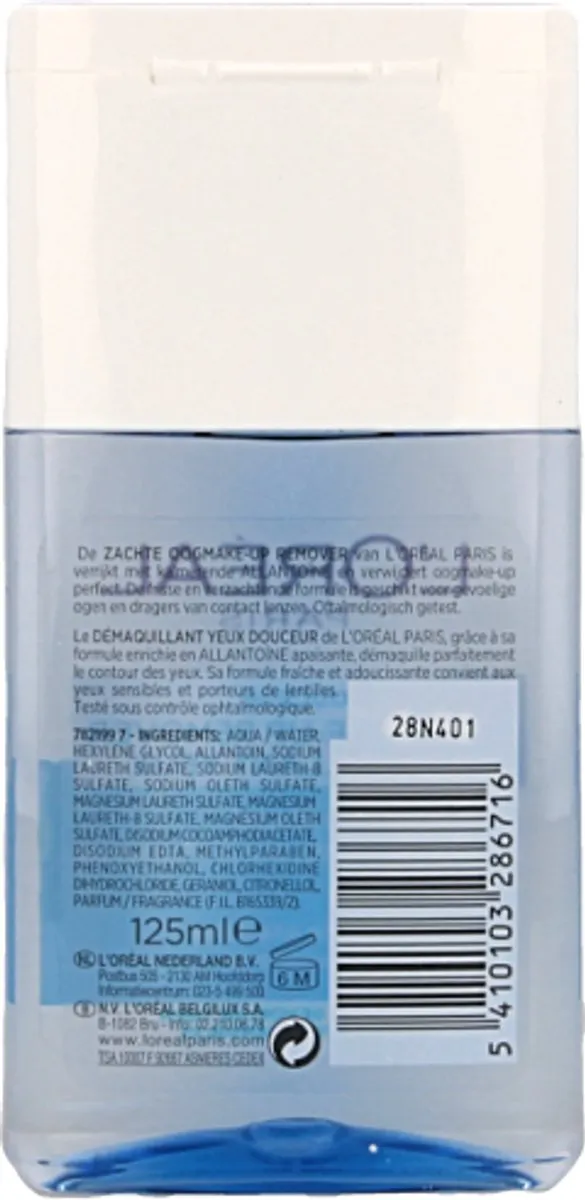 L'Oréal Paris Oogreinigingslotion Waterproof 125ml